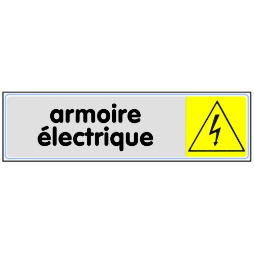 Plaquette plexiglas couleur - Armoire électrique 