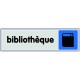Plaquette plexiglas couleur - Bibliothèque 
