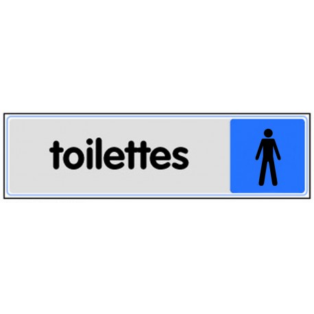 Plaquette plexiglas couleur - Toilette hommes