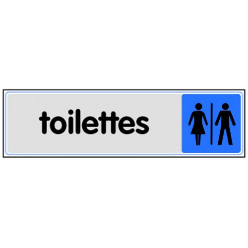 Plaquette Plexiglas Couleur - Toilettes Hommes / Dames