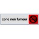 Plaquette plexiglas couleur - Zone non fumeur
