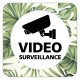 Plaque de porte vidéosurveillance