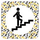 Plaque de porte escaliers