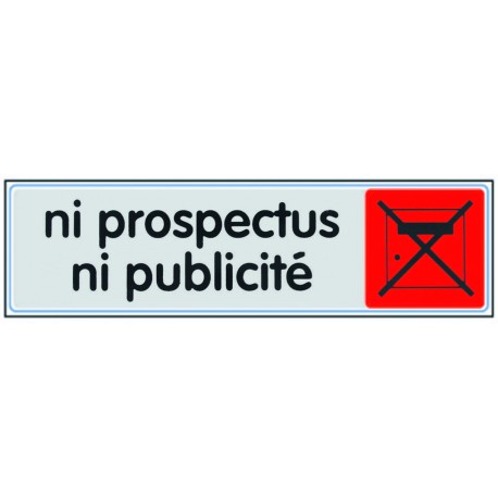 Plaquette plexiglas couleur - Ni prospectus ni publicité