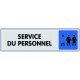 Plaquette plexiglas couleur - Service du personnel