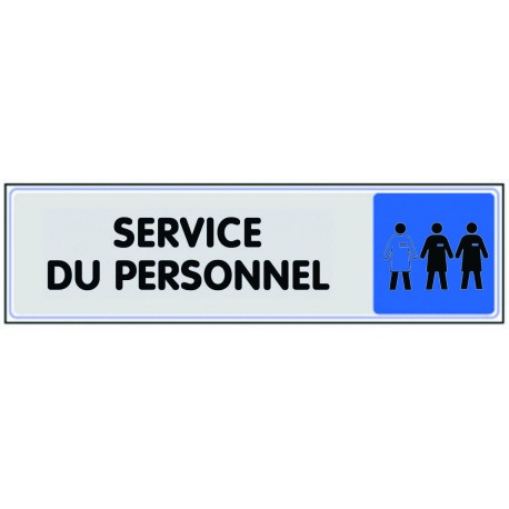 Plaquette plexiglas couleur - Service du personnel