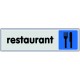 Plaquette plexiglas couleur - Restaurant