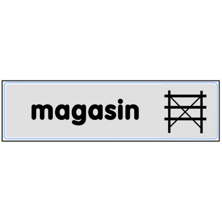 Plaquette plexiglas classique argent - Magasin