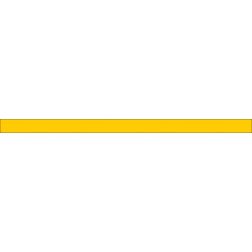Bandes adhésives pour repérage des portes vitrées 52 mm - Ligne pleine jaune